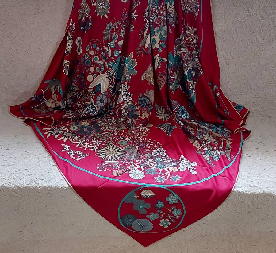 روسری ابریشم توییل زنانه