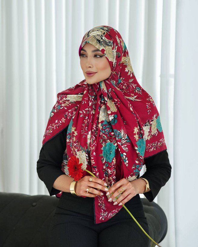 روسری ابریشم توییل زنانه