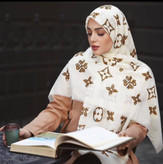 روسری سیااسکارف نخ پنبه زنانه