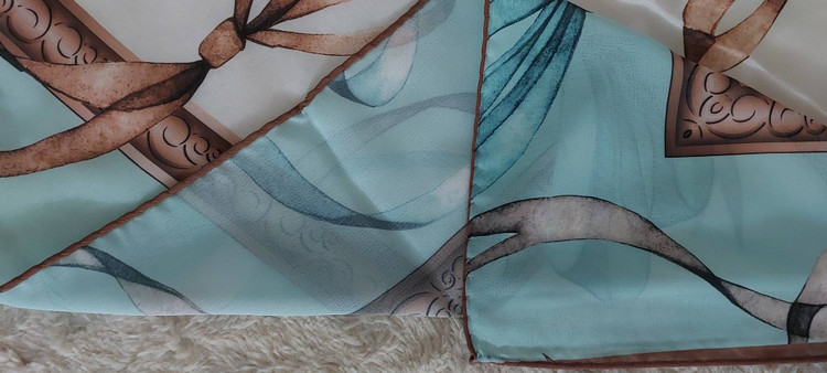 خرید آنلاین روسری حریر کرپ