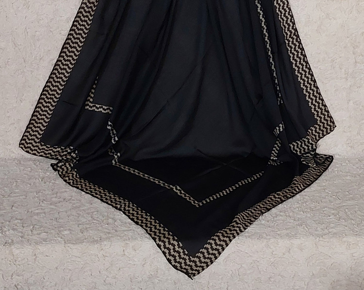 روسری ژاکارد مشکی