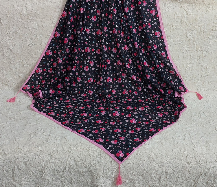 روسری سوپرنخ منگوله دار