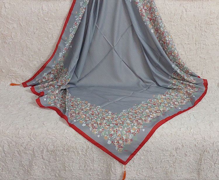 روسری سوپرنخ حاشیه گل