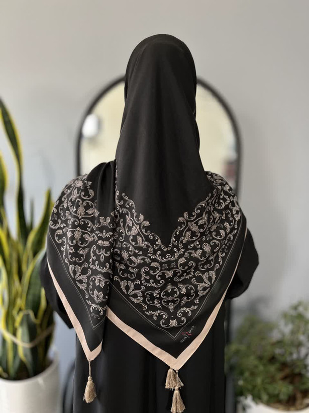 روسری سوپرنخ مشکی