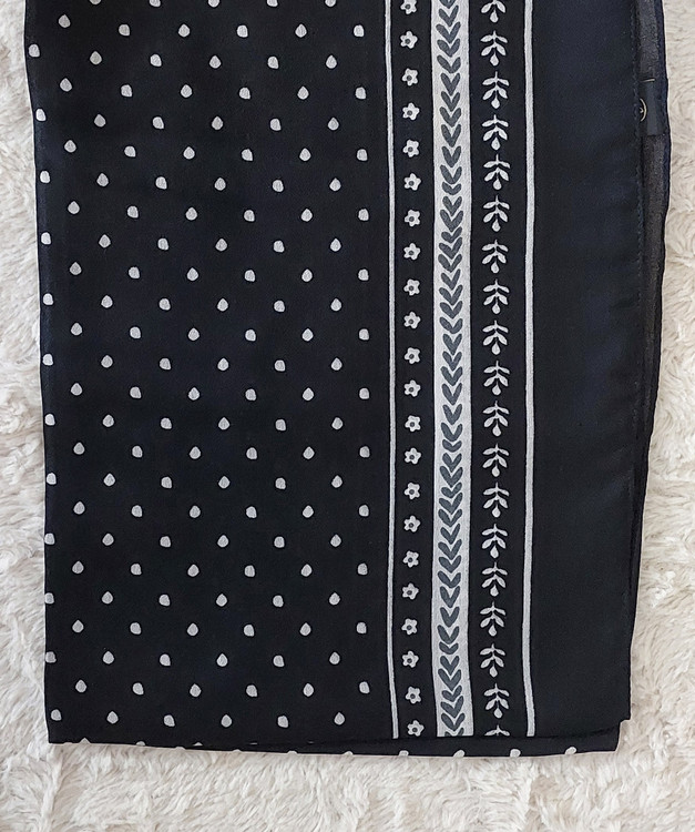 خرید آنلاین روسری نخی سیااسکارف