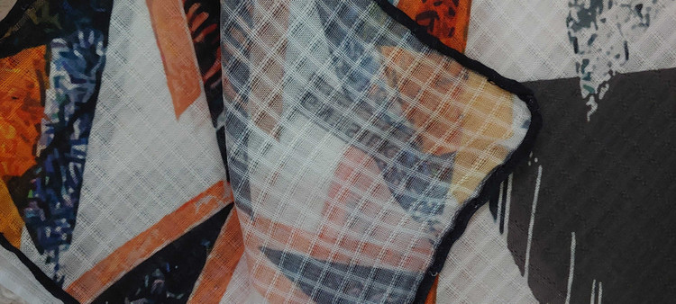 روسری نخی پاییزه نارنجی