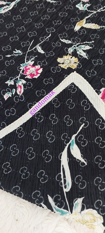 خرید آنلاین روسری پلیسه مشکی