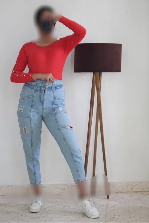 خرید آنلاین زنانه فانریپ کبریتی آستین مرواریدی