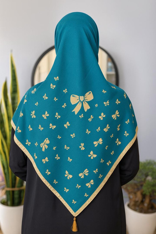 روسری نخی میس رز قواره ۱۴۰دوردوخت