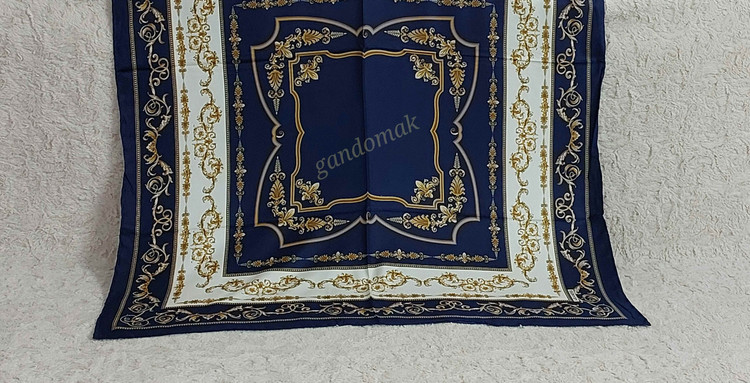 روسری زنانه ابریشم توییل کجراه آرامیس قواره ۹۰