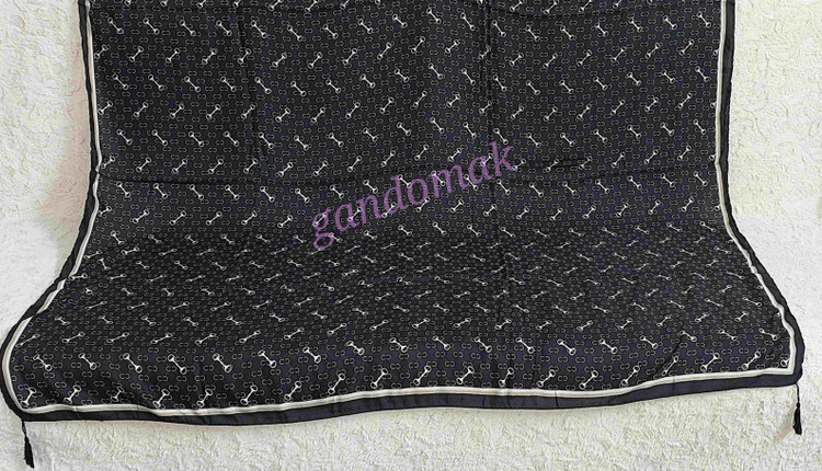 خرید آنلاین روسری نخی سیااسکارف