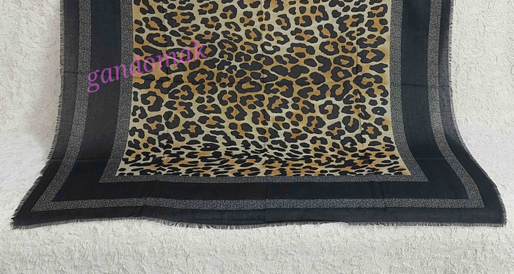 خرید آنلاین روسری نخی سیااسکارف وارداتی