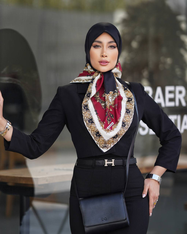 روسری زنانه ابریشم توییل