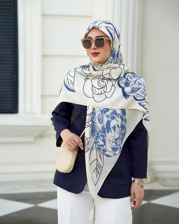 روسری زنانه نخی سیااسکارف