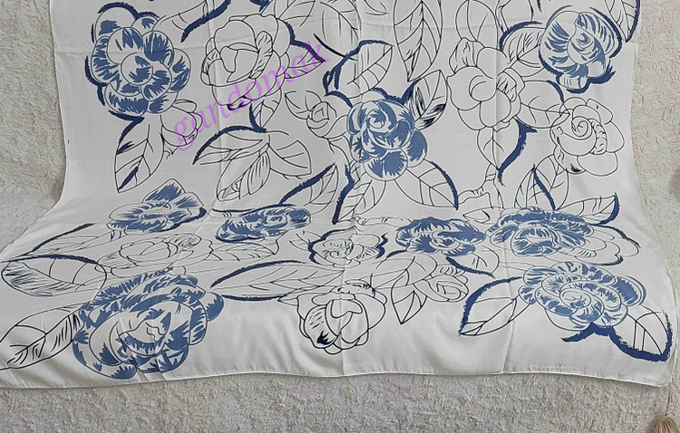 خرید آنلاین روسری نخ پنبه سیااسکارف