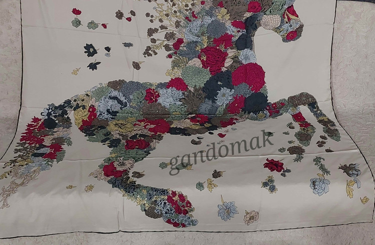 خرید آنلاین روسری ابریشم توییل کجراه