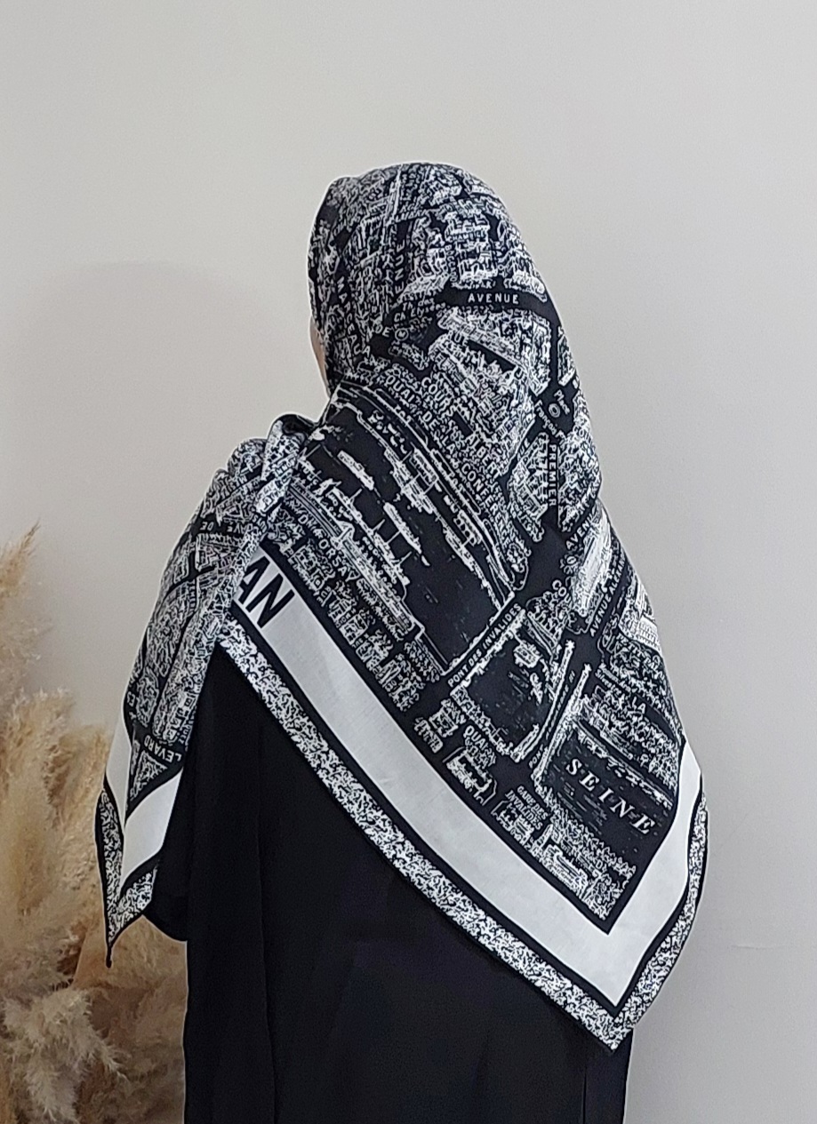 روسری زنانه نخ کشمیر پاییزه وارداتی قواره ۱۳۵
