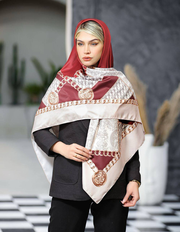روسری زنانه نخی سیااسکارف قواره ۱۴۰
