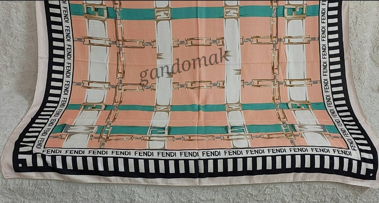 روسری نخی سیااسکارف گلبهی