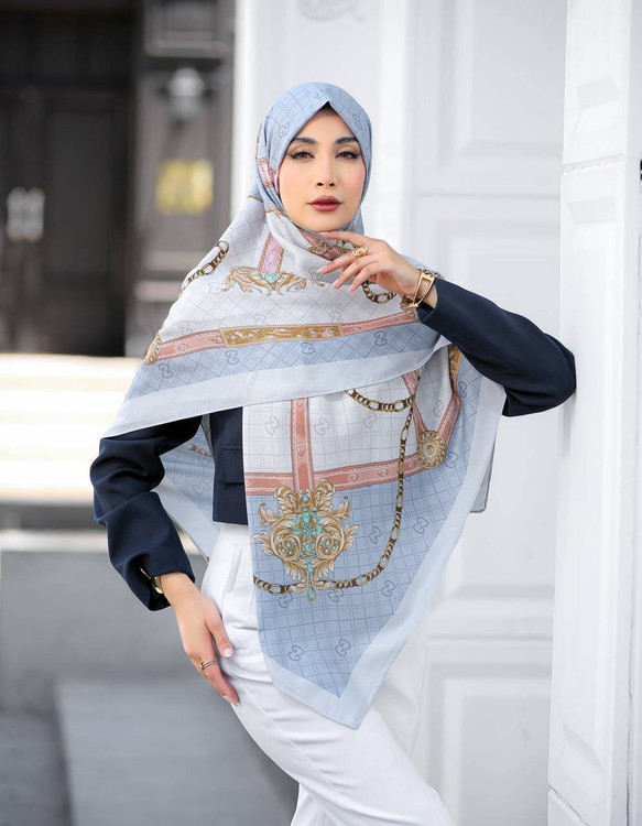 روسری نخی سیااسکارف قواره ۱۴۰