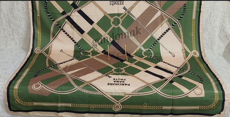 روسری نخی سیااسکارف سبز