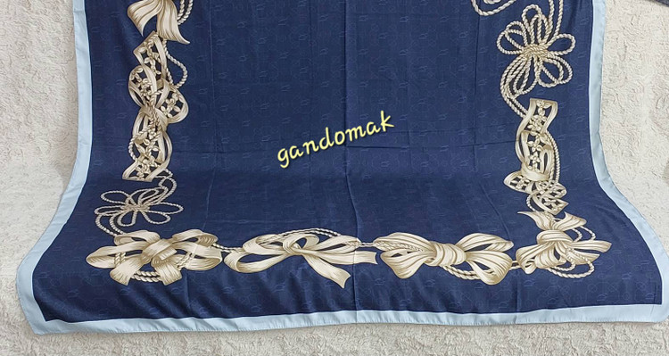 خرید آنلاین روسری نخی سیااسکارف