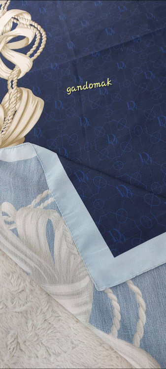 روسری زنانه نخی سیااسکارف سرمه ای