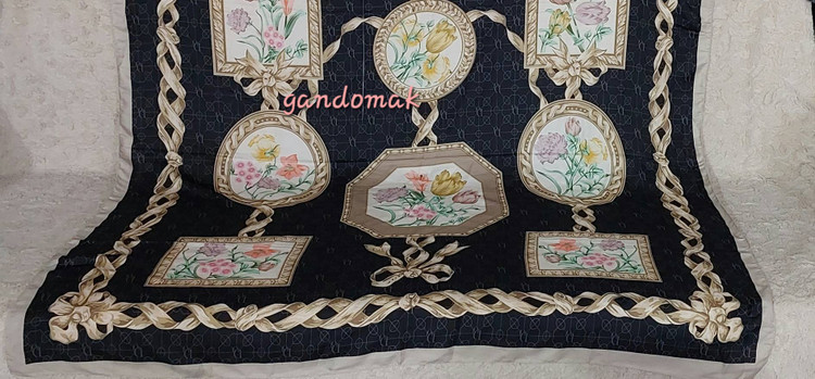 خرید آنلاین روسری نخی سیااسکارف