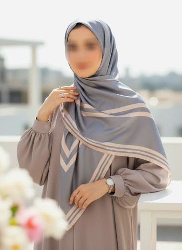 روسری ساتن صورتی _پنکیکی