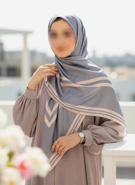 روسری ساتن صورتی _پنکیکی