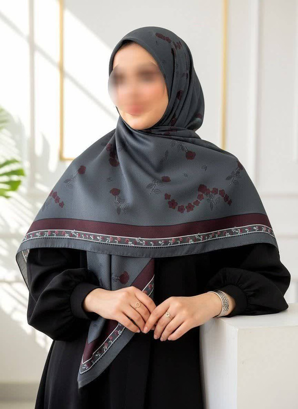 روسری زنانه سوپرنخ میس رز قواره ۱۴۰