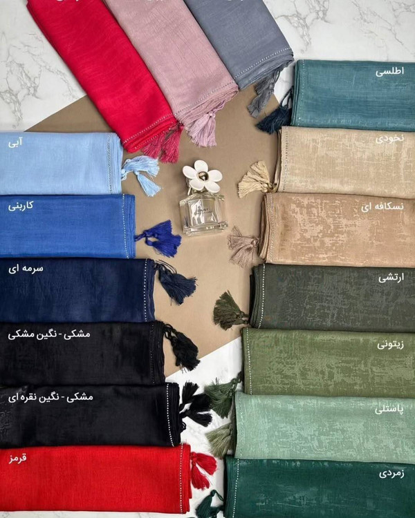 روسری پتینه نگینی رنگبندی