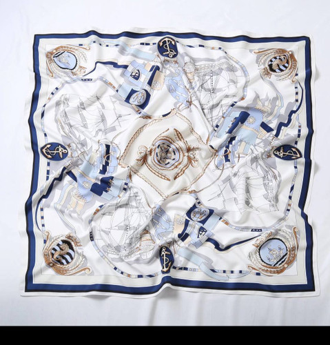 روسری زنانه ابریشم توییل وارداتی قواره ۹۰