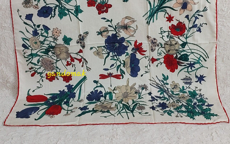 روسری زنانه ابریشم توییل قواره ۱۰۰