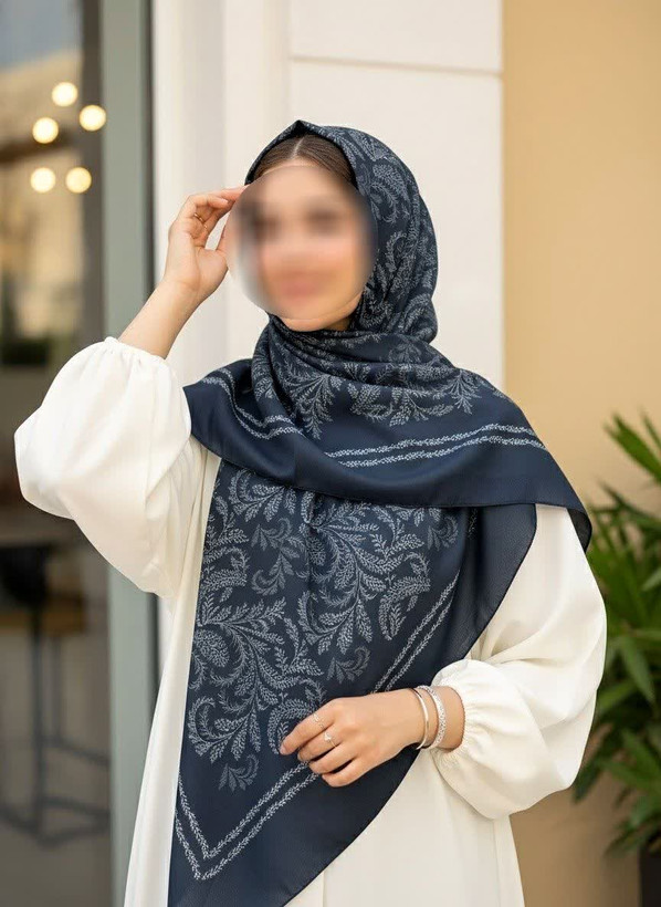 روسری زنانه سوپرنخ میس رز قواره ۱۴۰