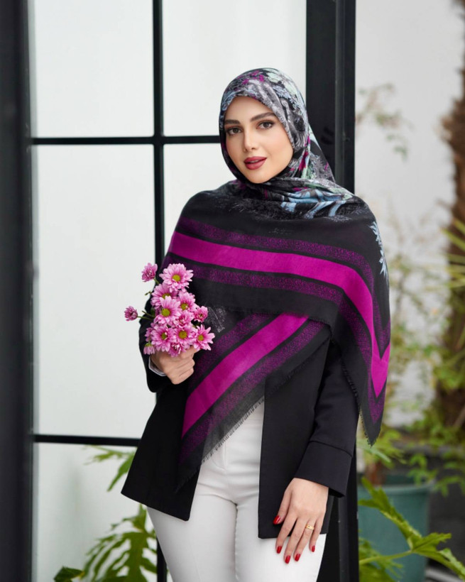روسری زنانه نخ مودال قواره حدود ۱۳۰