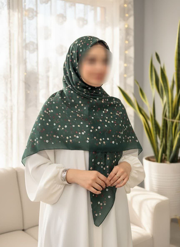 روسری زنانه سوپرنخ میس رز قواره ۱۴۰