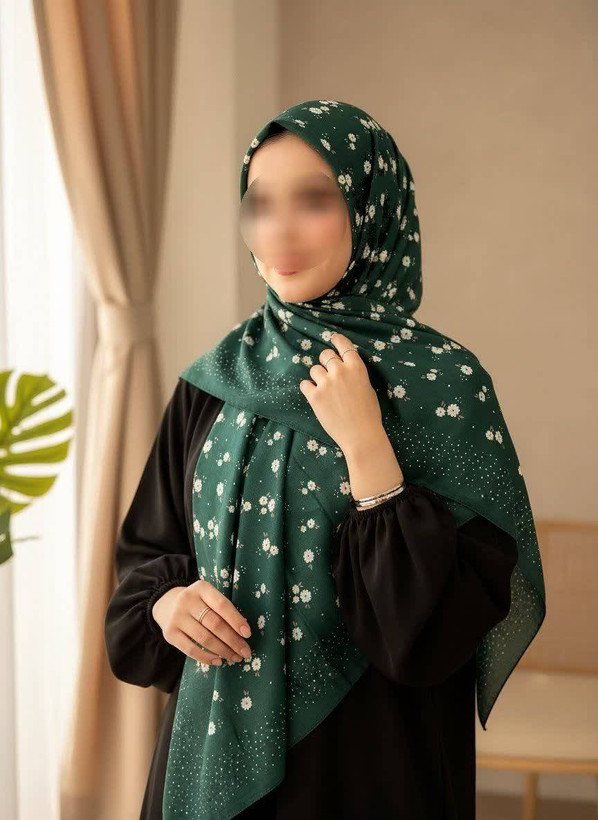 روسری زنانه سوپرنخ میس رز قواره ۱۴۰