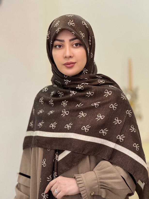 روسری زنانه نخی لمه دار آناهیتا قواره ۱۴۰