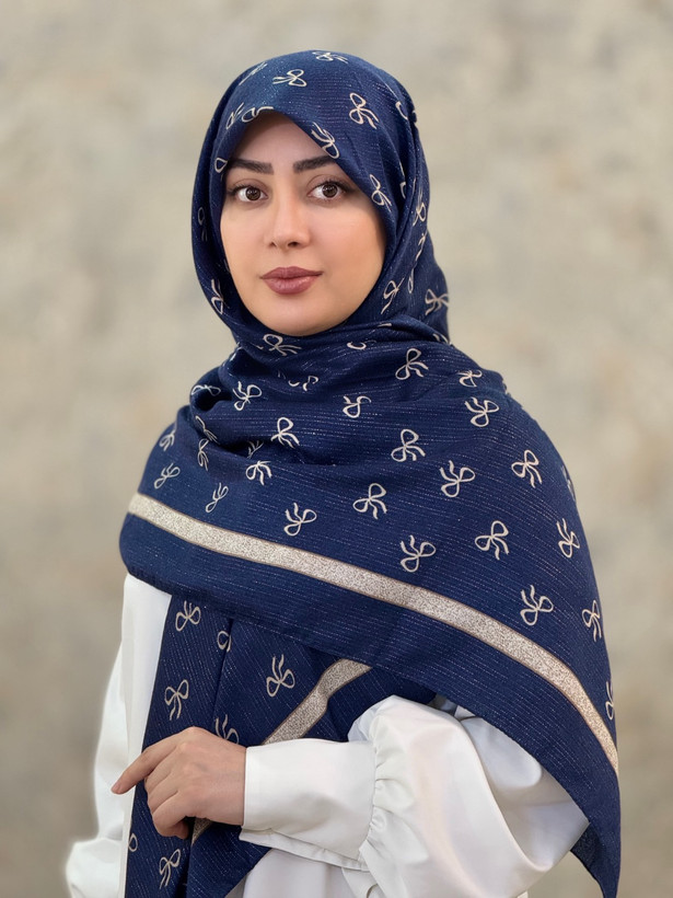 روسری زنانه نخی لمه دار آناهیتا قواره ۱۴۰