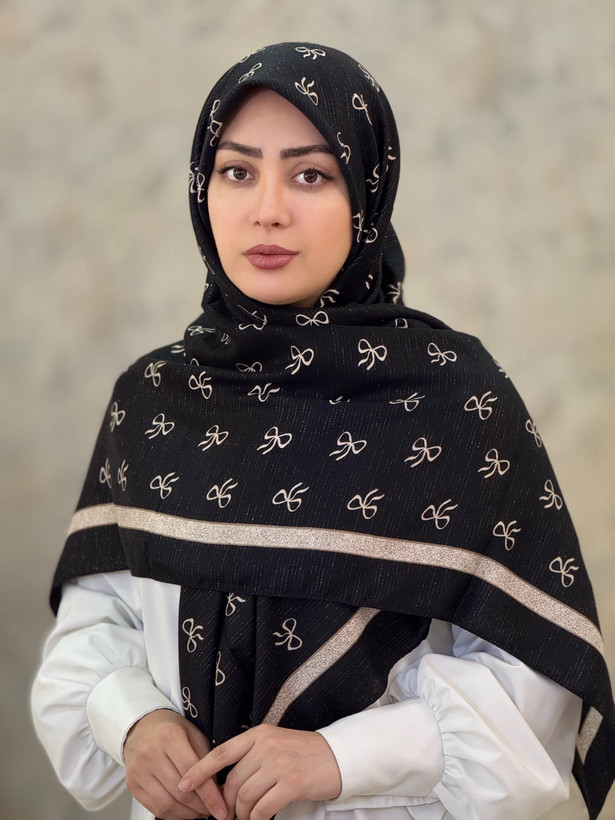 روسری زنانه نخی لمه دار آناهیتا قواره ۱۴۰