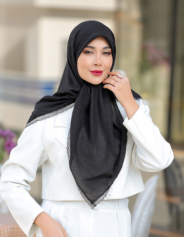 روسری زنانه نخ حریر قواره ۱۲۰