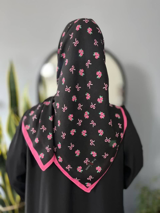 روسری دخترانه نخ میس رز قواره ۱۰۰