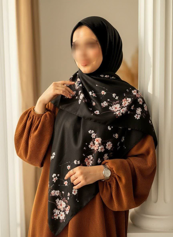 روسری زنانه کرپنخ میس رز قواره ۱۴۰(مجموعه ی اقتصادی)