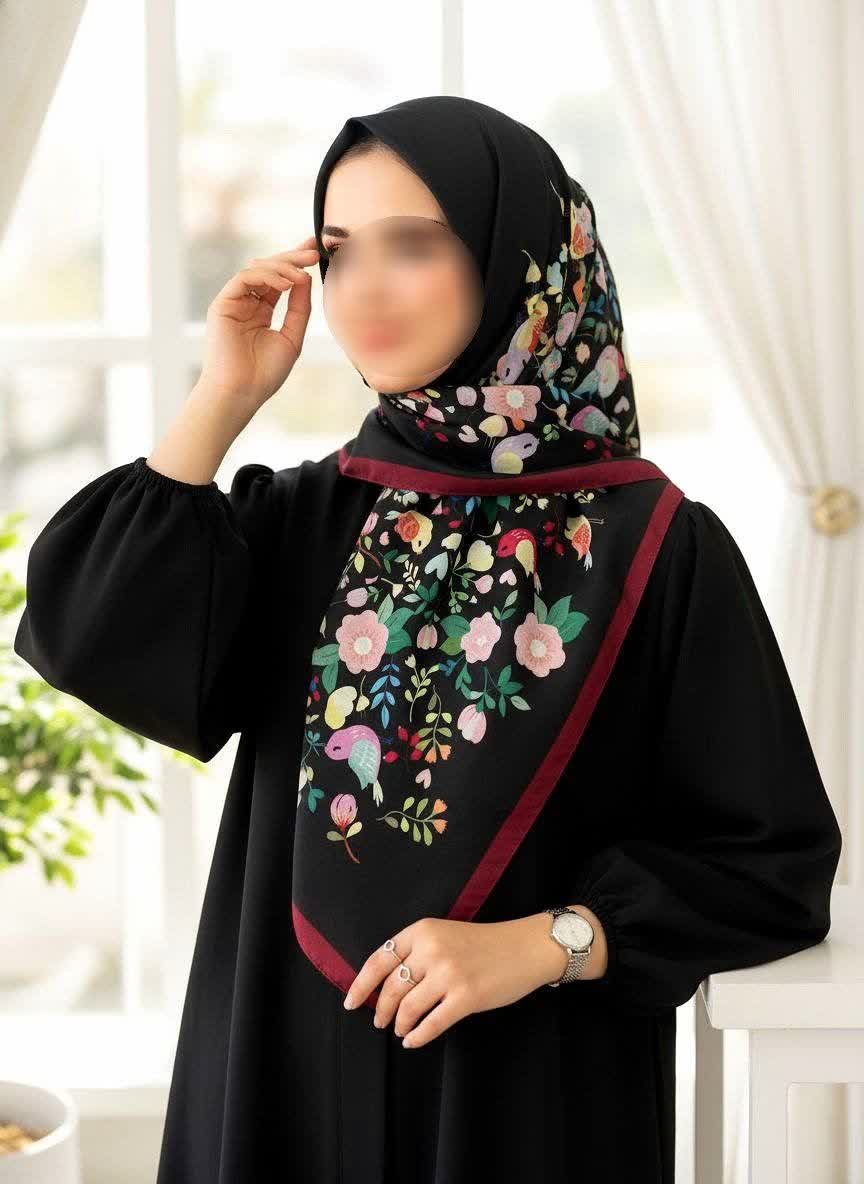 روسری دخترانه نخی میس رز قواره ۱۰۰