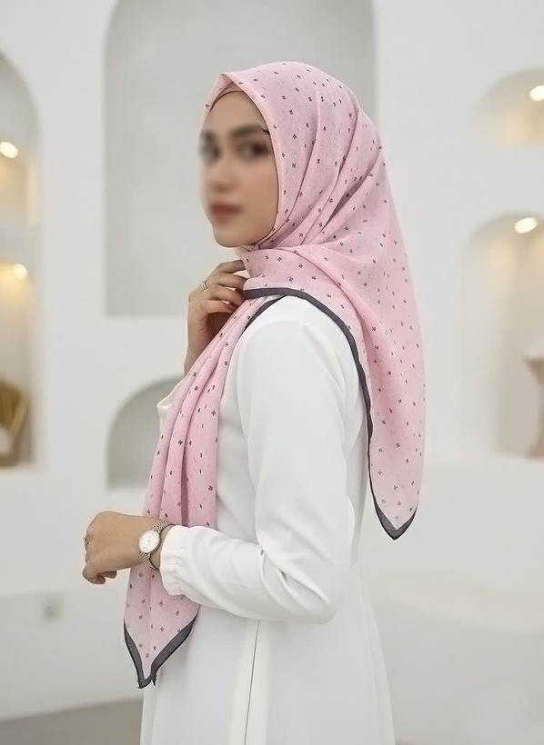 روسری دخترانه سوپرنخ میس رز قواره ۱۰۰(مجموعه اقتصادی)