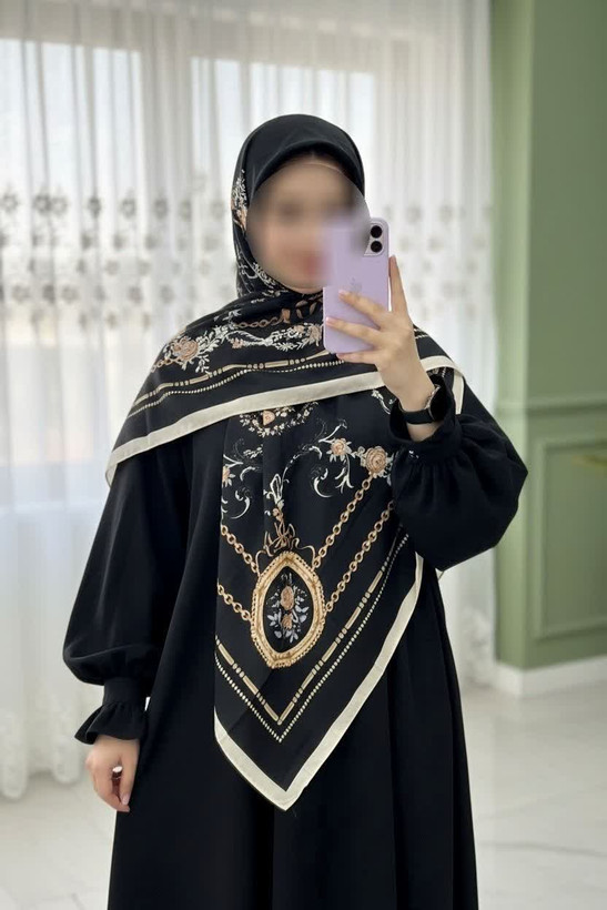 روسری طرح زنجیر سوپرنخ