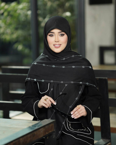 روسری زنانه نخ سیااسکارف قواره ۱۳۰
