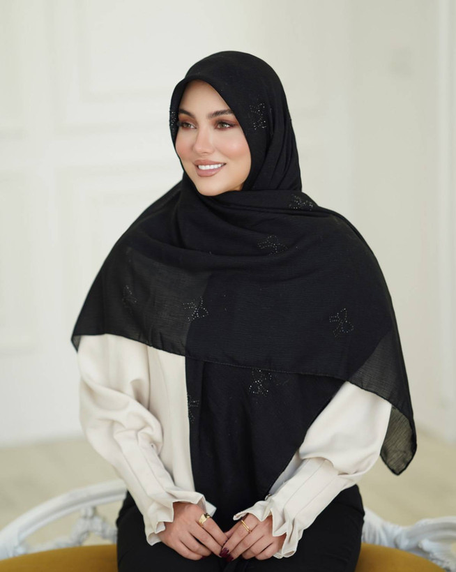 روسری زنانه درختی پاپیونی قواره ۱۳۵