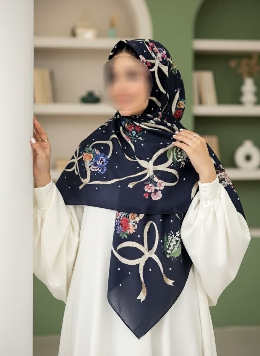 روسری سوپرنخ زنانه میس رز قواره ۱۴۰(مجموعه اقتصادی)